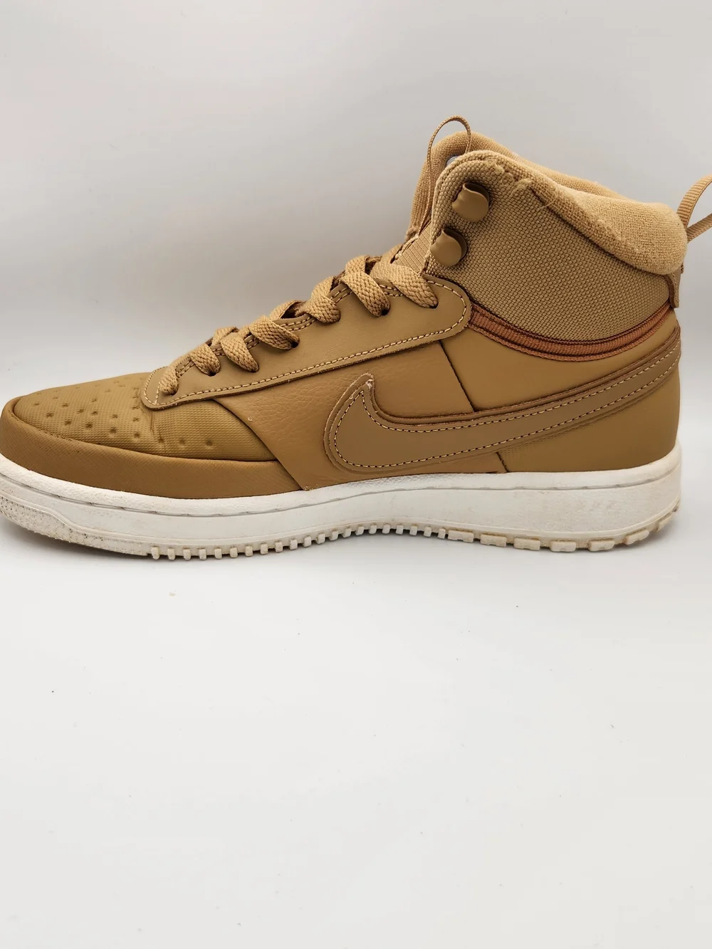 Size 8 - Nike Court Vision Winter Mid Elemental Gold